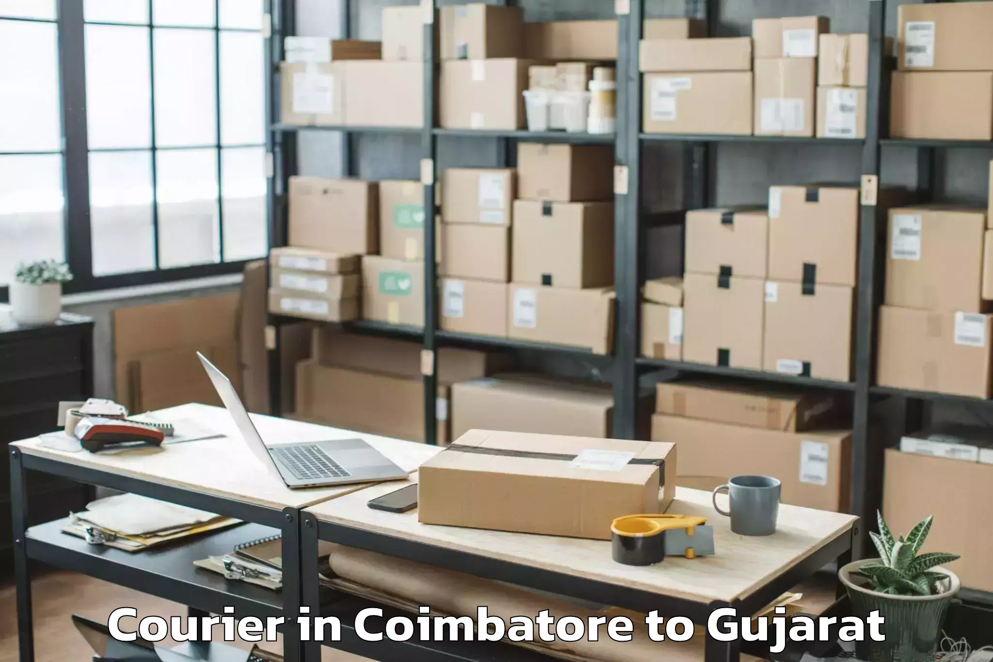 Book Coimbatore to Kalol Gujarat Courier Online